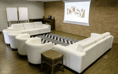 As novas salas da Cosy